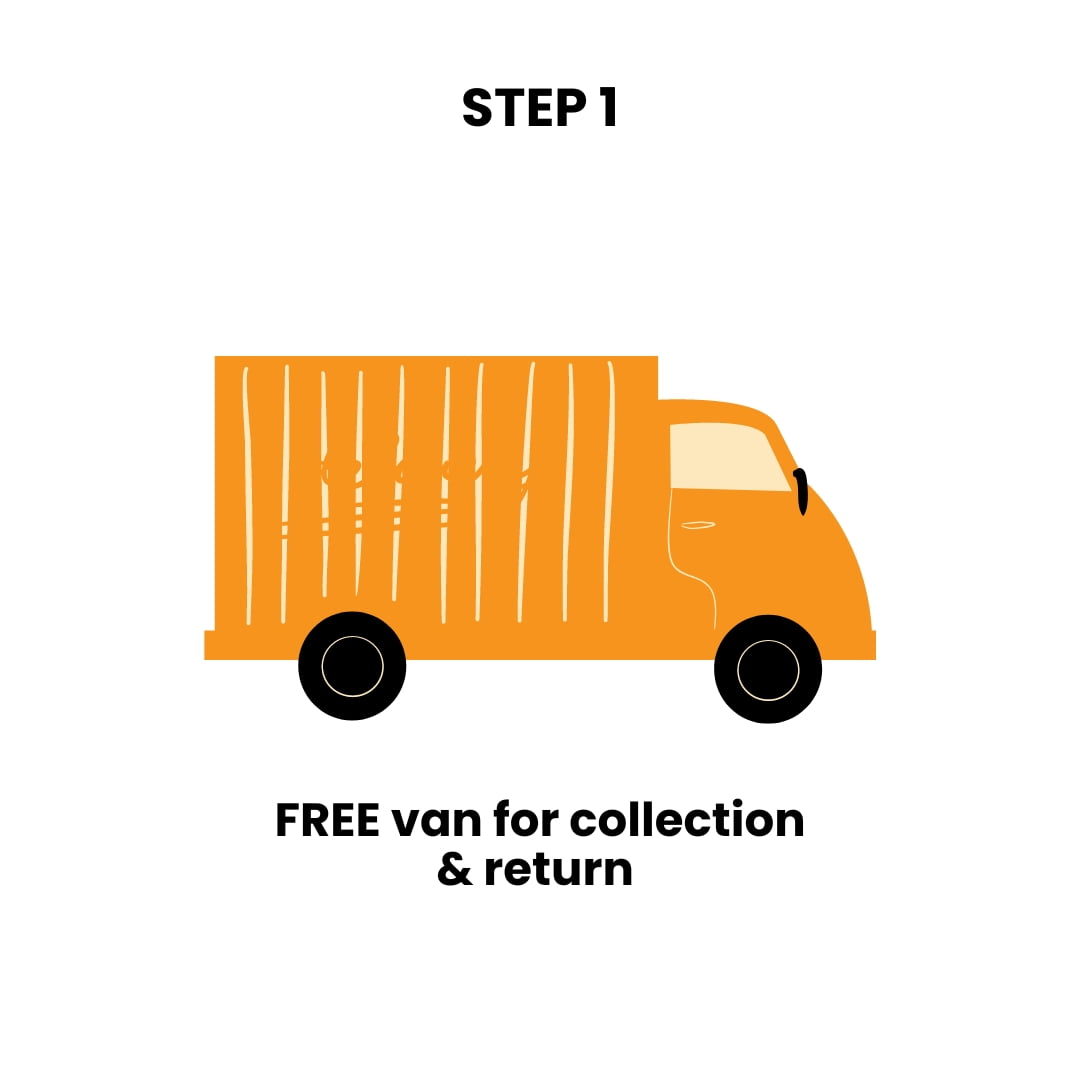 Home 16 Free van for collection and return