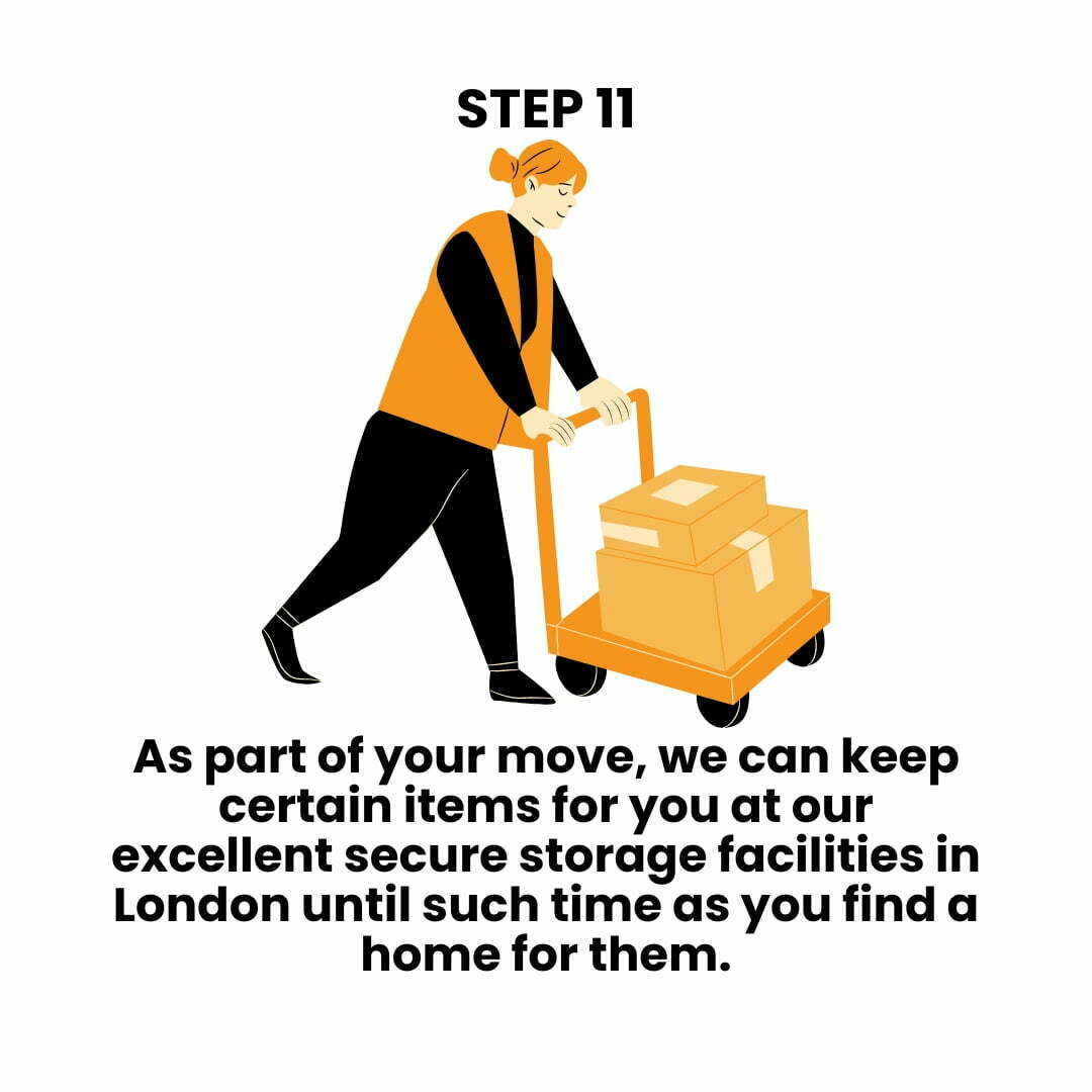 Home 14 We will move and keep your certain items at our excellent secure storage in London