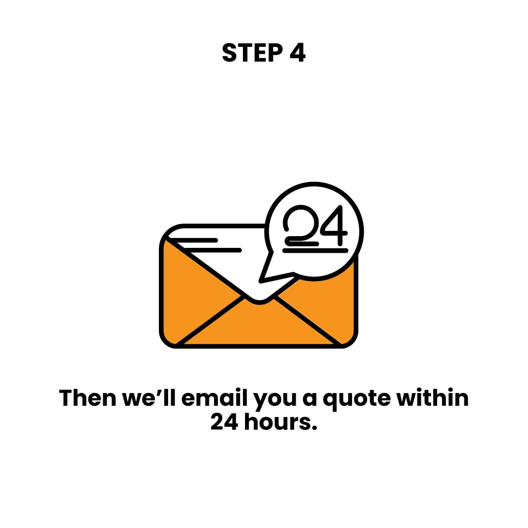 Home 7 We will emailing a quote within 24 hours