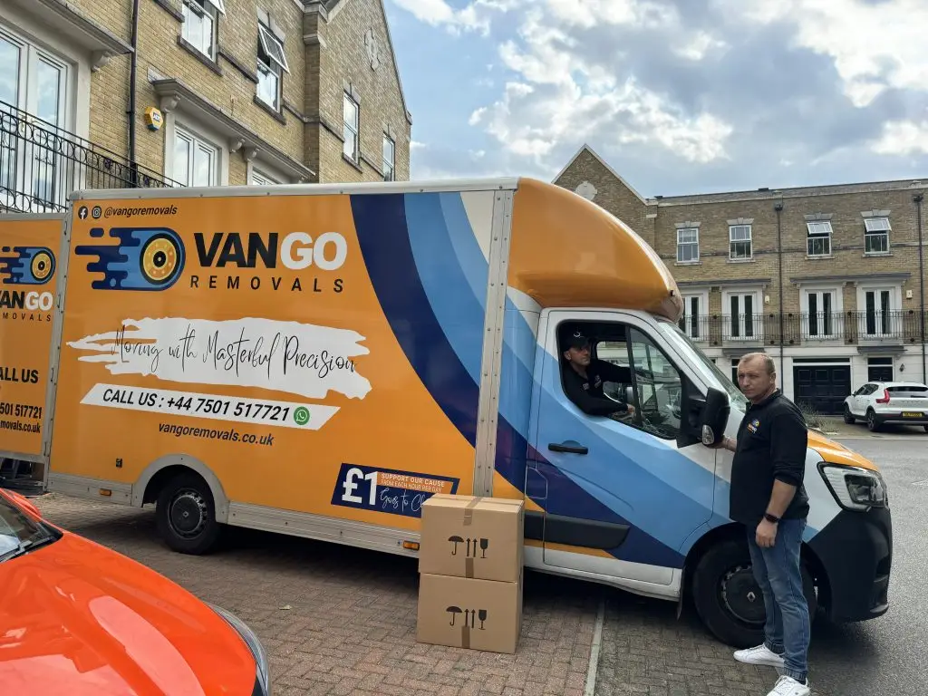 Van is loaded for move